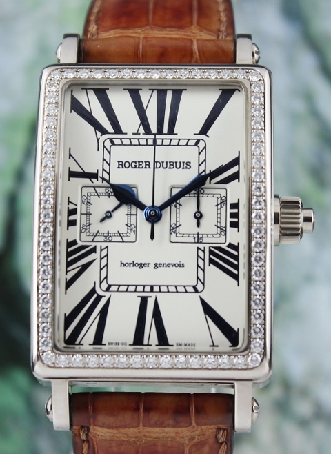 (image for) ROGER DUBUIS 18K WHITE GOLD "MUCH MORE" MONO PUSHER CHRONOGRAPH
